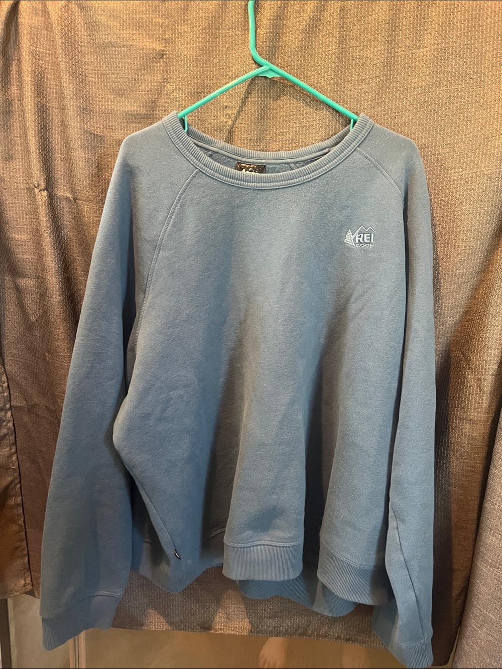 REI Blue Crewneck Sweatshirt with White Logo
